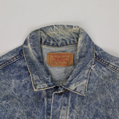 Levi's Vintage 70507 Acid Wash Denim Jacket Blue Medium 100% Cotton Collared