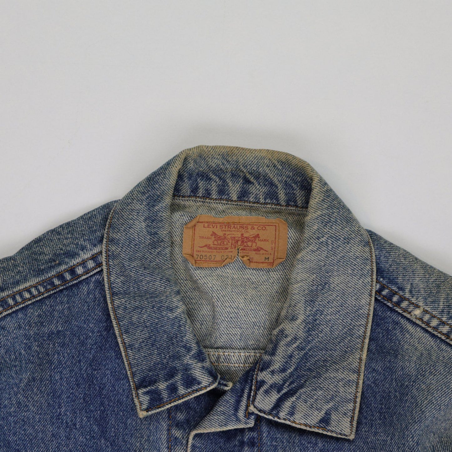 Levi's 70507 Vintage Denim Trucker Jacket Blue Size M Cotton