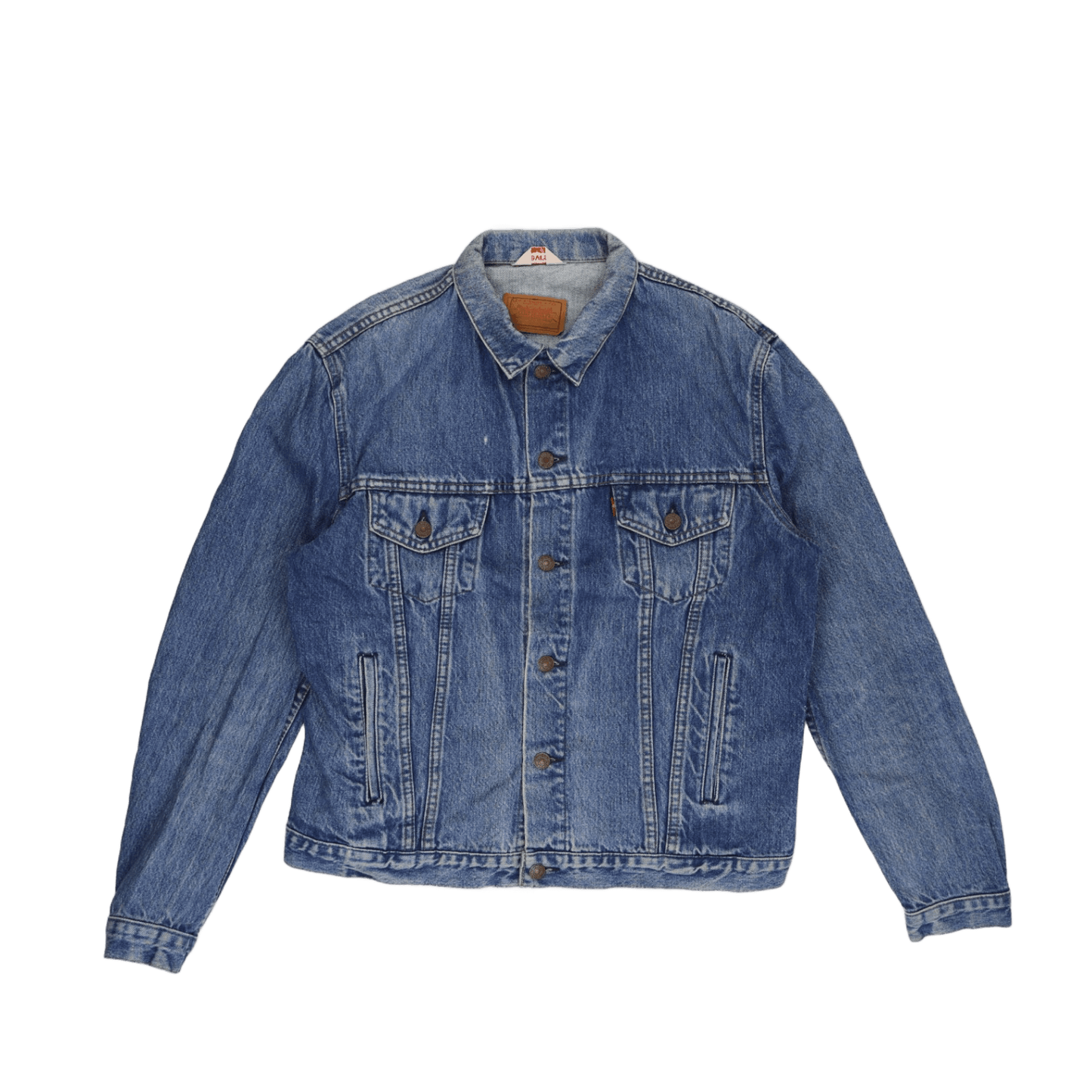 Levi's Vintage Blue Denim Trucker Jacket Medium Cotton Collared
