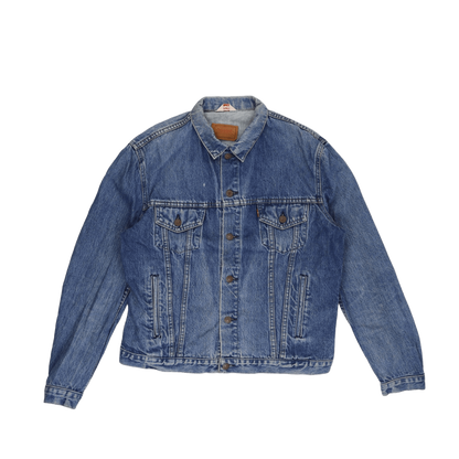 Levi's Vintage Blue Denim Trucker Jacket Medium Cotton Collared