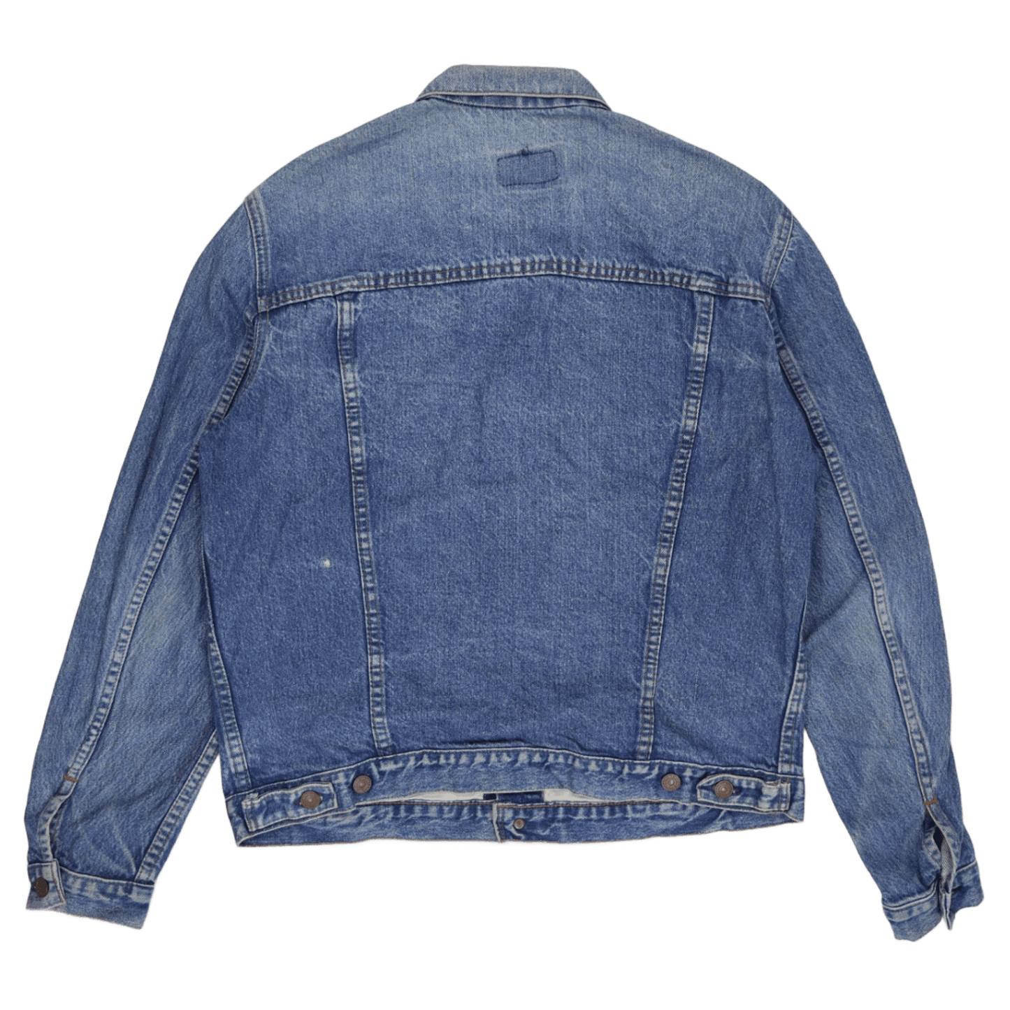 Levi's Vintage Blue Denim Trucker Jacket Medium Cotton Collared