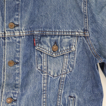 Levi's Vintage Blue Denim Trucker Jacket Medium Cotton Collared