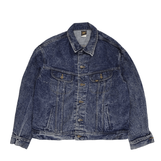 Lee Vintage Classic Blue Denim Jacket XL Cotton Denim Collared
