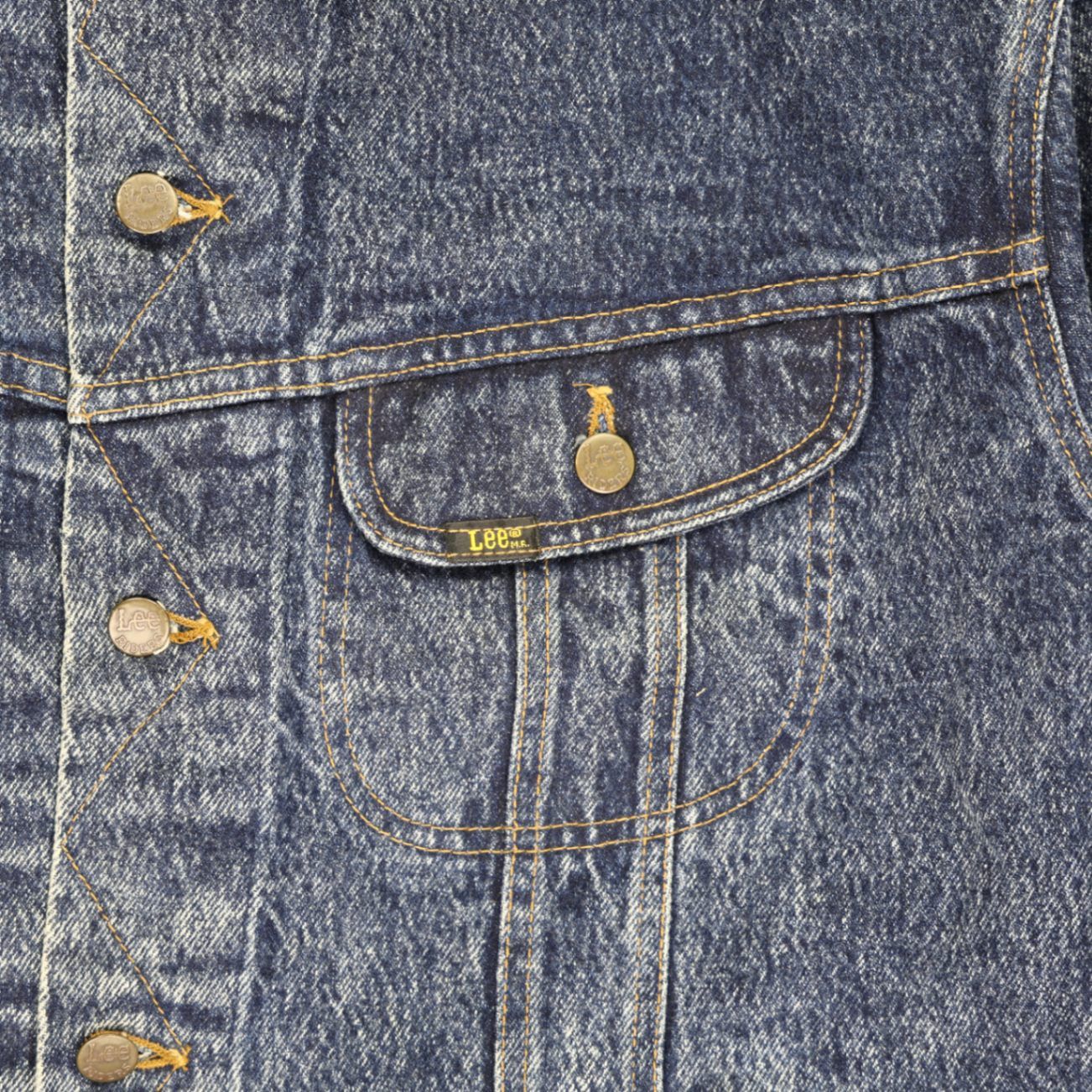 Lee Vintage Classic Blue Denim Jacket XL Cotton Denim Collared