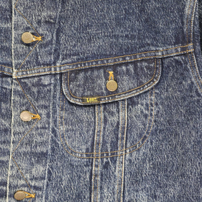 Lee Vintage Classic Blue Denim Jacket XL Cotton Denim Collared