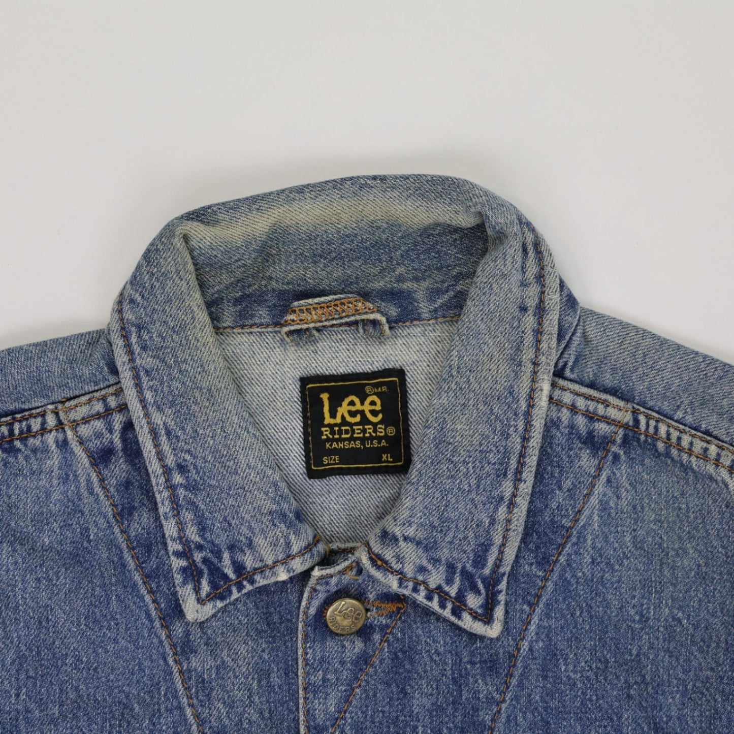 Lee Riders Vintage Denim Jacket Blue XL 100% Cotton Men's Clothing