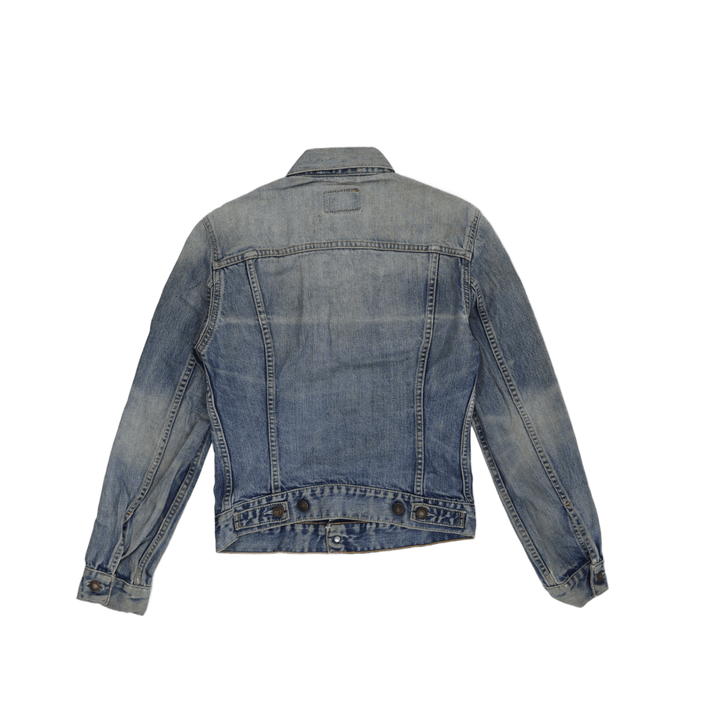Levi's Vintage 70590-0487 Blue Denim Trucker Jacket Size Small Cotton