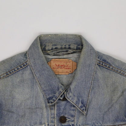 Levi's Vintage 70590-0487 Blue Denim Trucker Jacket Size Small Cotton