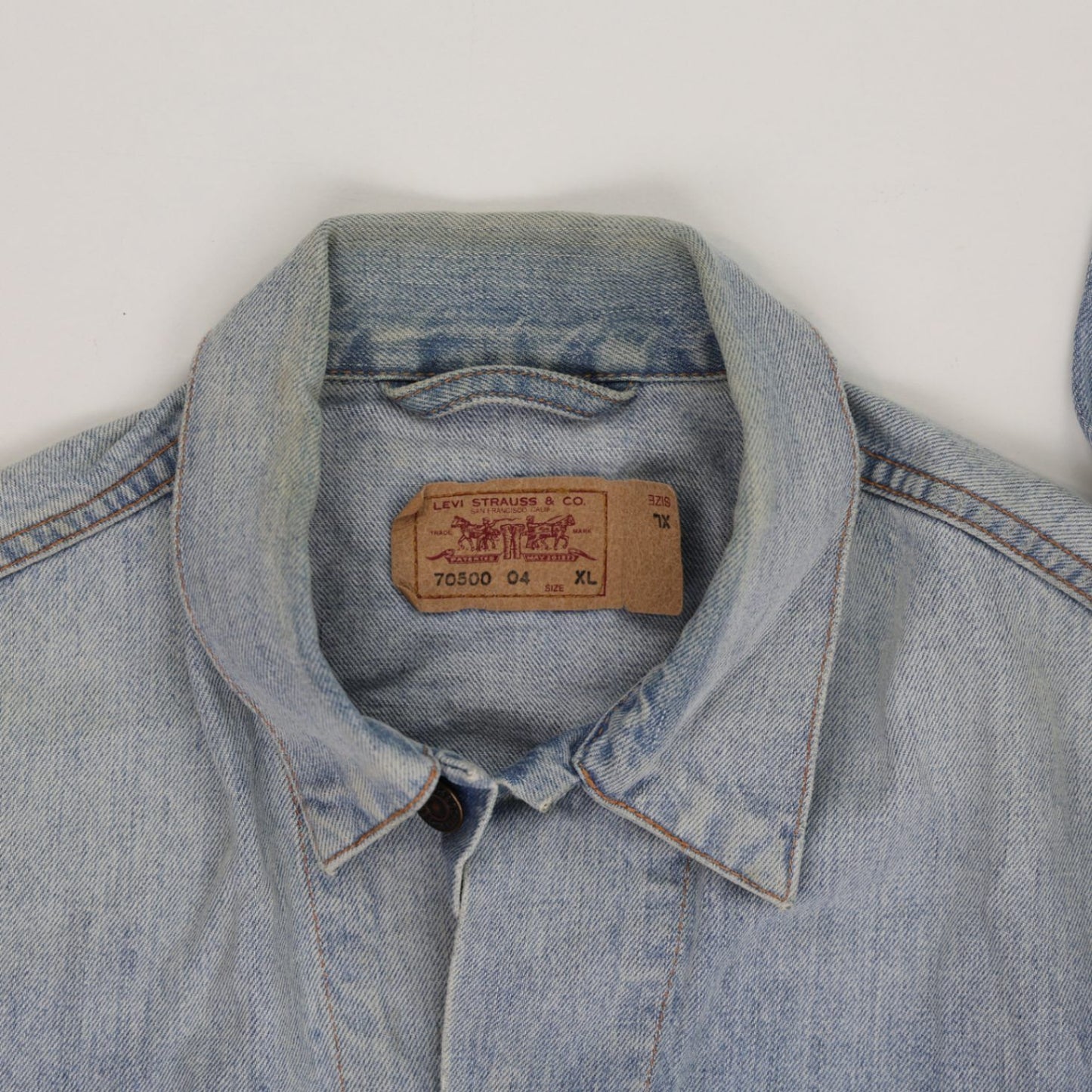 Levi's 70500 Vintage Trucker Jacket Light Blue XL Cotton Denim