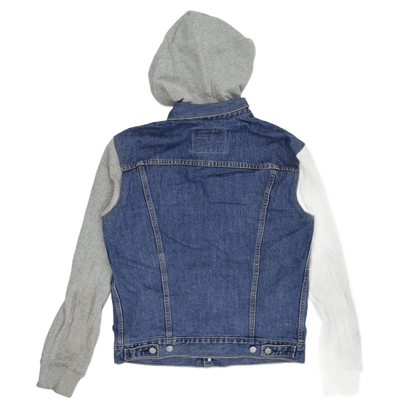 Levi's Denim Hoodie Jacket Blue Medium Cotton Blend Casual Layered