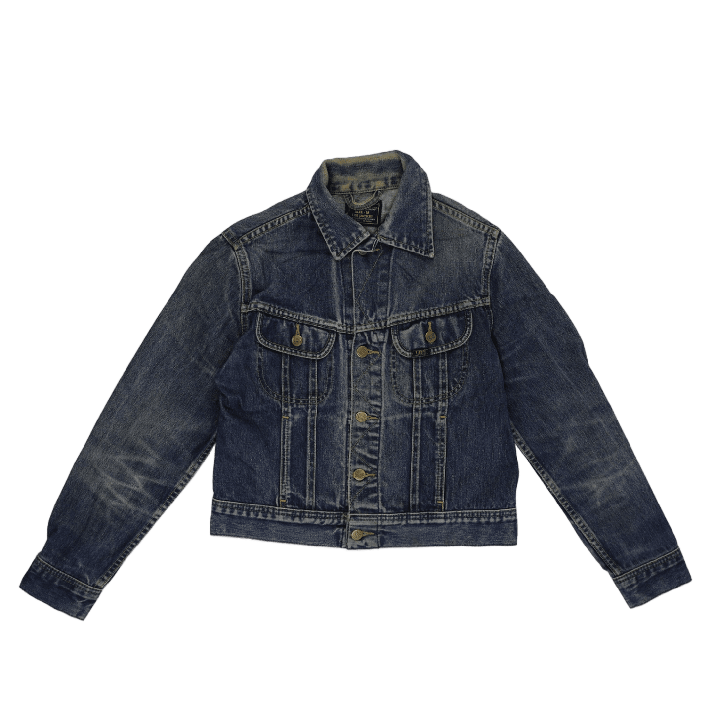 Lee Vintage Denim Truck Jacket Medium Blue Size 12 Cotton Womens