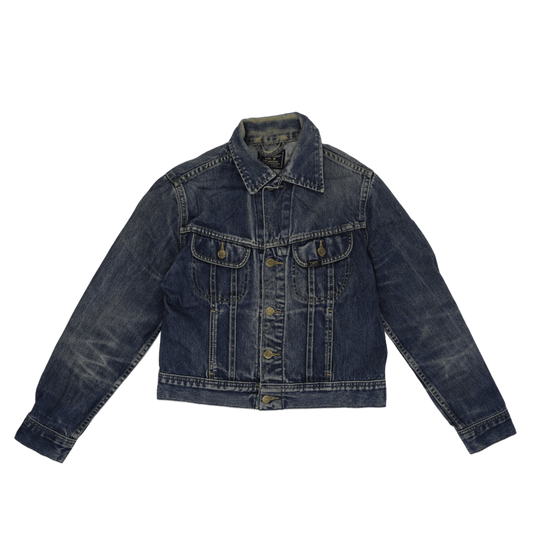 Lee Vintage Denim Truck Jacket Medium Blue Size 12 Cotton Womens