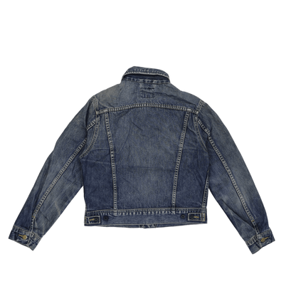 Lee Vintage Denim Truck Jacket Medium Blue Size 12 Cotton Womens