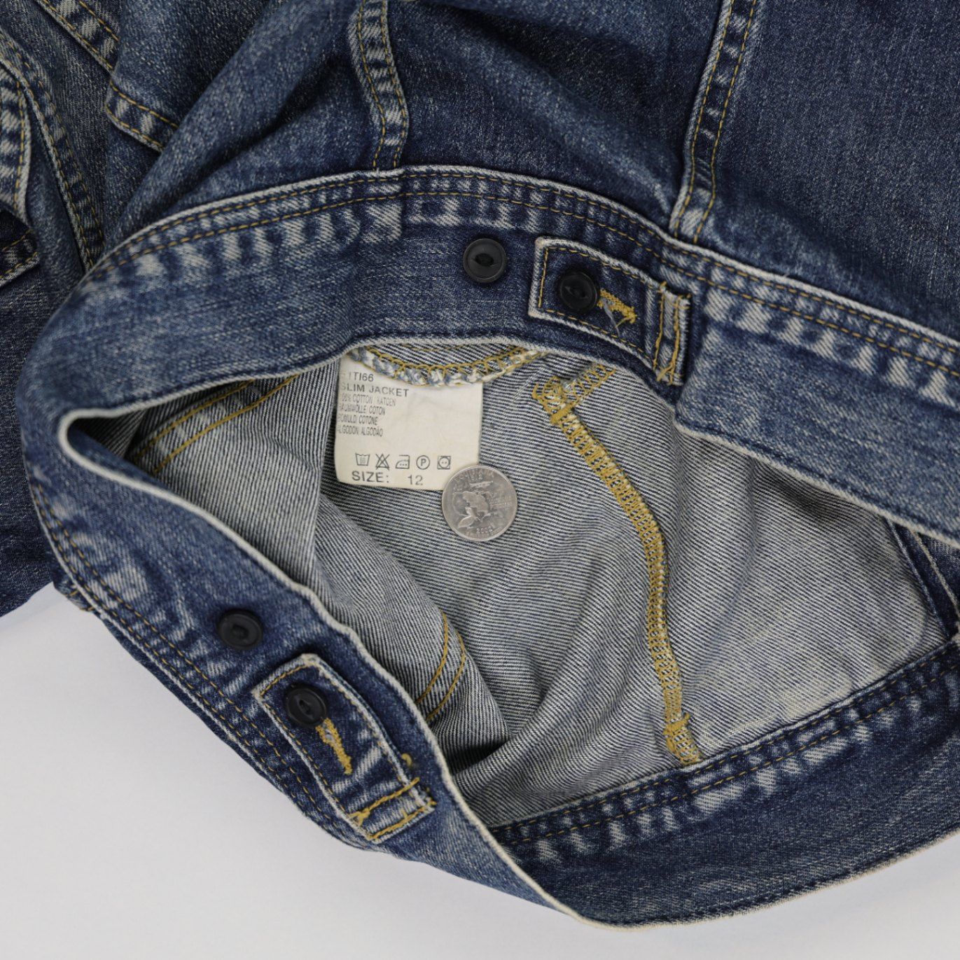 Lee Vintage Denim Truck Jacket Medium Blue Size 12 Cotton Womens