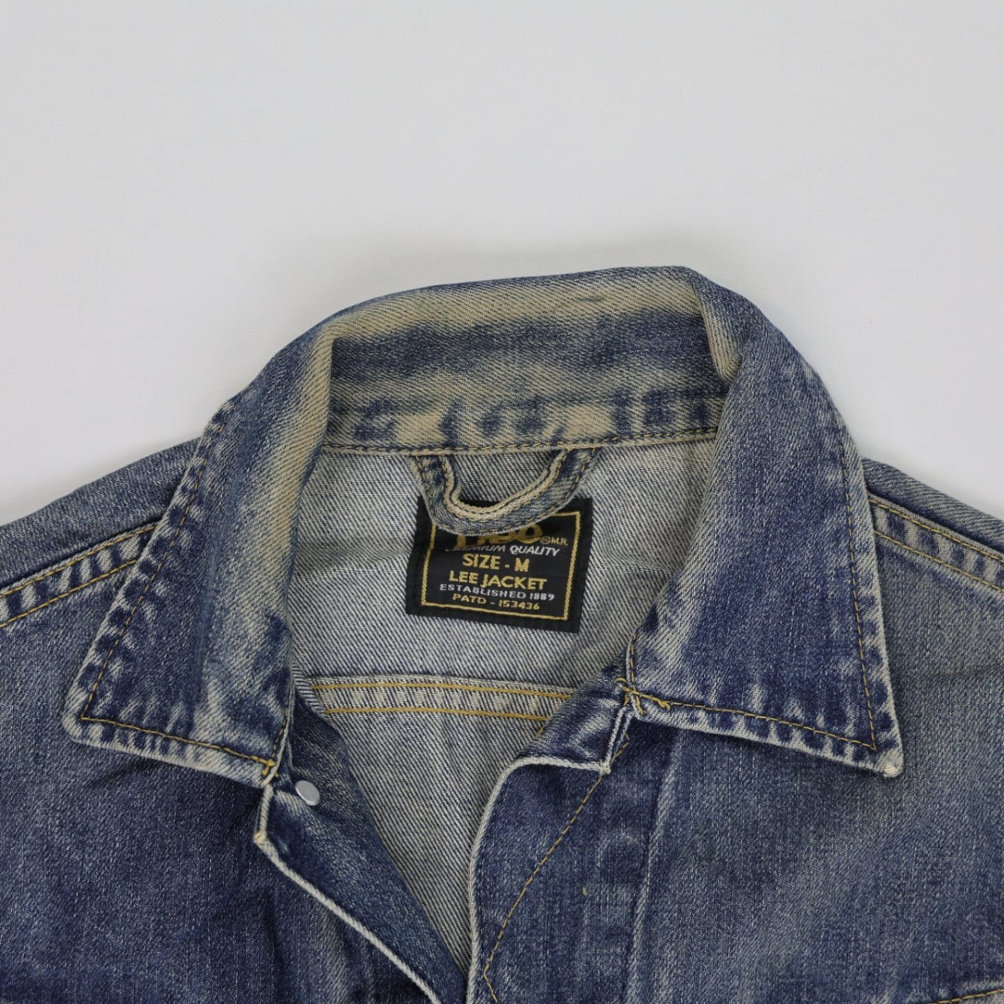 Lee Vintage Denim Truck Jacket Medium Blue Size 12 Cotton Womens