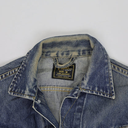 Lee Vintage Denim Truck Jacket Medium Blue Size 12 Cotton Womens