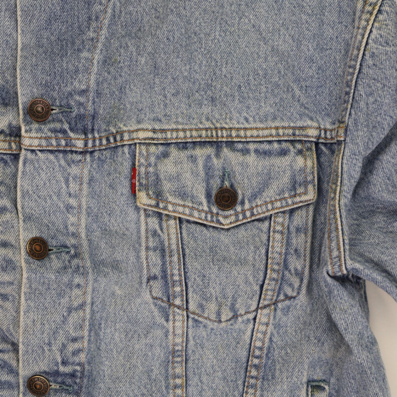 Levi's Vintage Blue Denim Trucker Jacket 70503 Medium Cotton