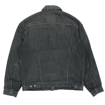 Levi's Vintage Black Denim Trucker Jacket XL Cotton Collared
