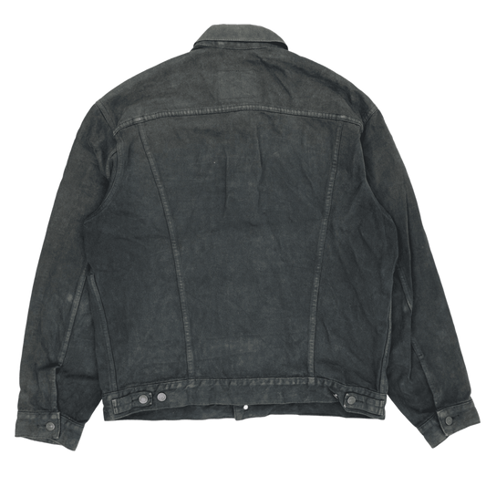 Levi's Vintage Black Denim Trucker Jacket XL Cotton Collared