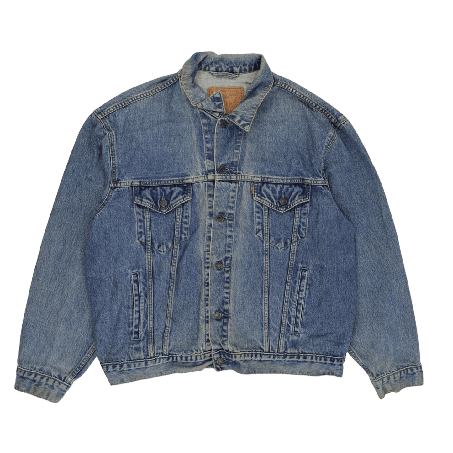Levi's Vintage Denim Trucker Jacket Light Blue XXL Cotton