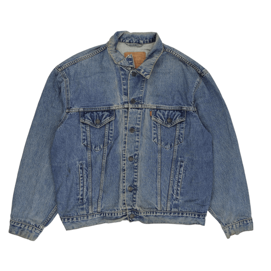 Levi's Vintage Denim Trucker Jacket Light Blue XXL Cotton