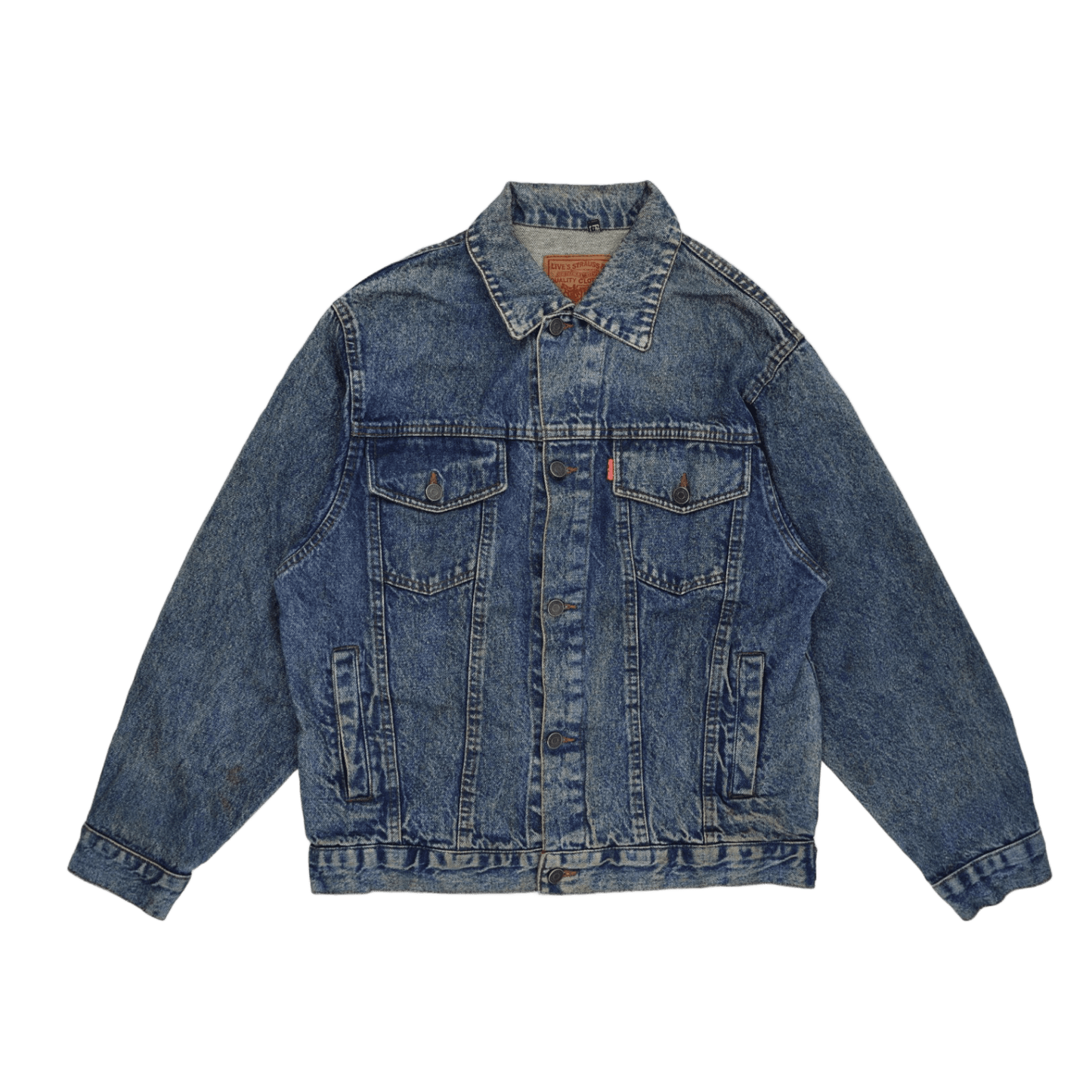 Levi's Strauss Vintage Denim Trucker Jacket Blue Size L Cotton