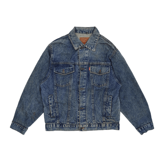 Levi's Strauss Vintage Denim Trucker Jacket Blue Size L Cotton