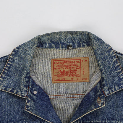 Levi's Strauss Vintage Denim Trucker Jacket Blue Size L Cotton