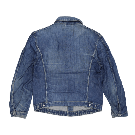 Levi's Engineered Jeans Vintage Denim Jacket Blue Medium 100% Cotton Collared