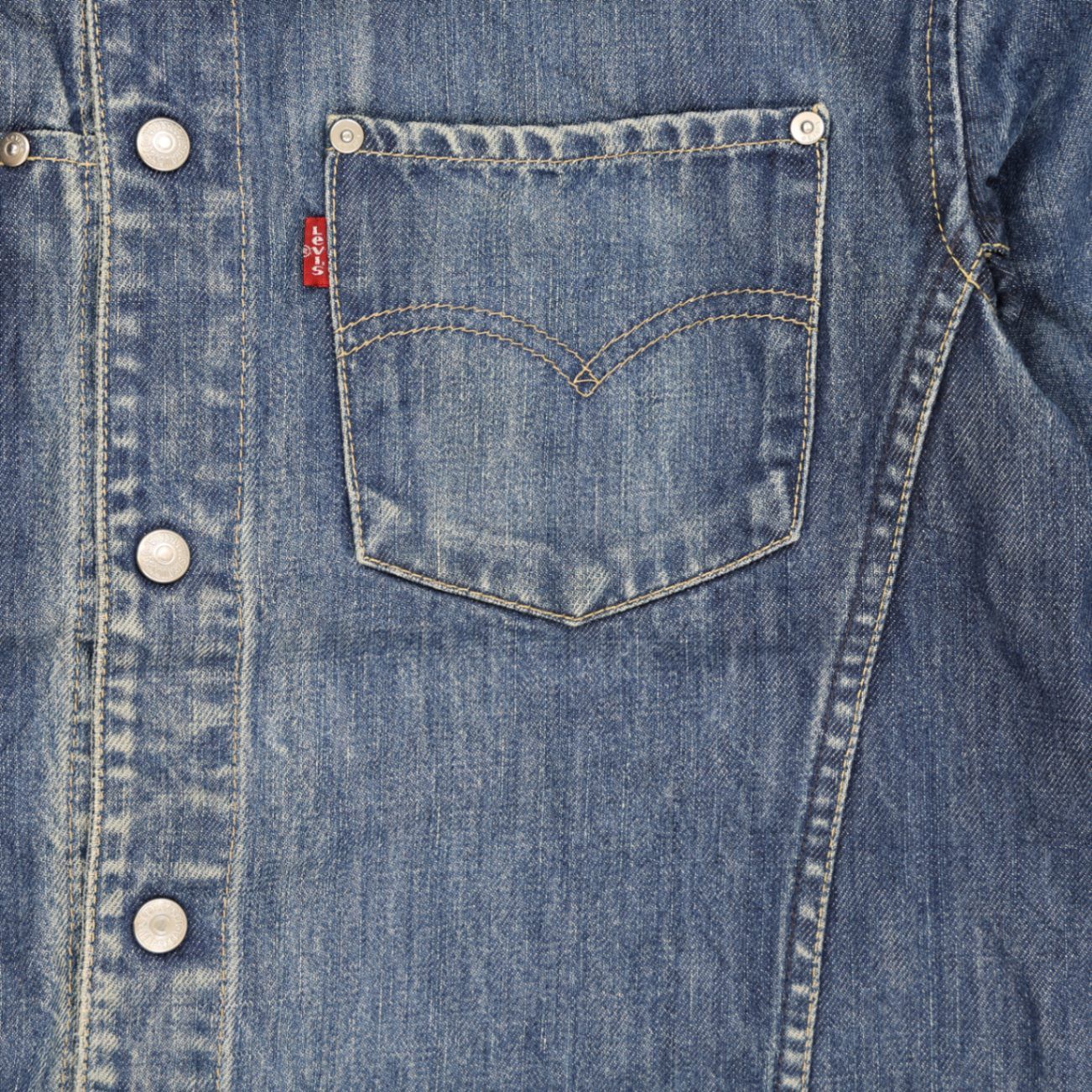 Levi's Engineered Jeans Vintage Denim Jacket Blue Medium 100% Cotton Collared
