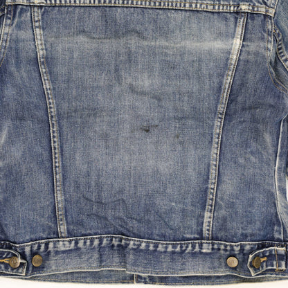 Lee Vintage Denim Jacket Blue Size M Collared 54 Pit to Pit 61 Collar to Hem 64 Sleeve Length 48 Waist Used Good Condition