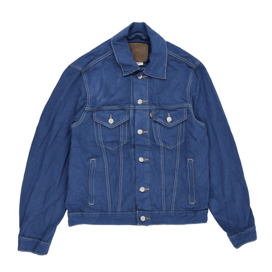 Levi's Blue Denim Jacket Large 100% Cotton Collared Men's Outerwear