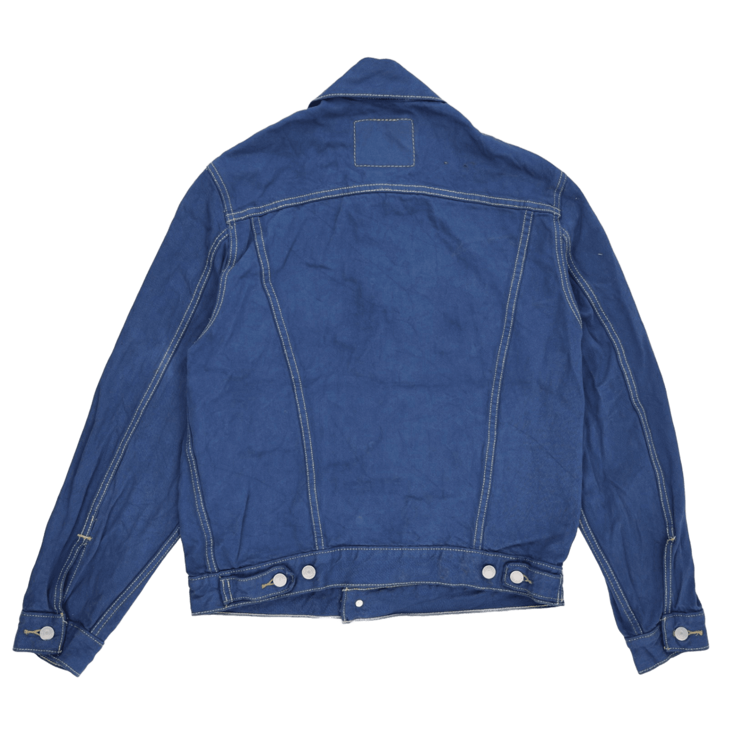 Levi's Blue Denim Jacket Large 100% Cotton Collared Men's Outerwear