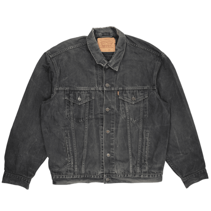 Levi's Vintage Black Denim Trucker Jacket XL Mens