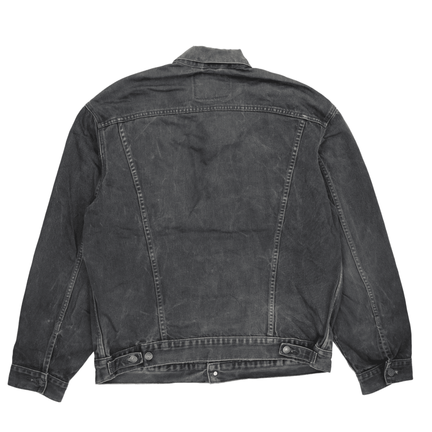 Levi's Vintage Black Denim Trucker Jacket XL Mens