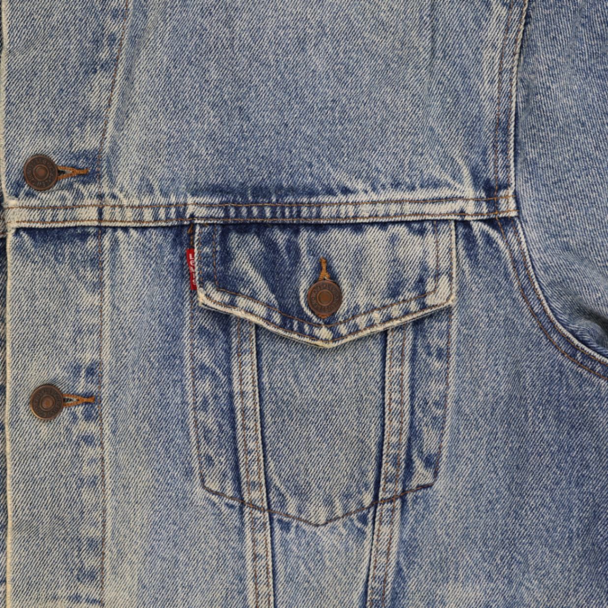Levi's Vintage Trucker Jacket Classic Blue Size L Cotton Denim