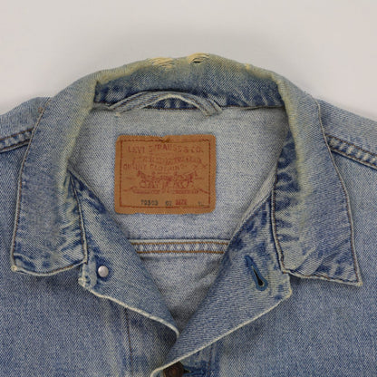 Levi's Vintage Stonewash Denim Jacket for Men Blue XL Cotton