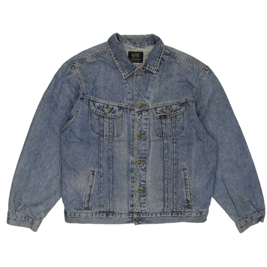 Lee Vintage Denim Western Jacket Light Blue XXL 100% Cotton