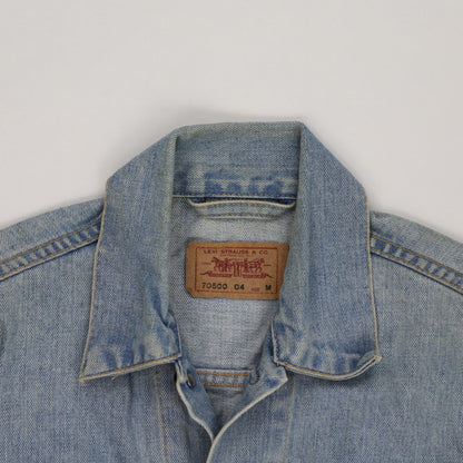 Levi's 70500 Vintage Light Blue Denim Trucker Jacket Medium Cotton