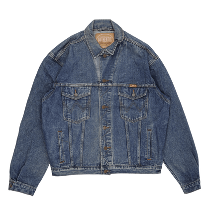 Wrangler Vintage Blue Denim Jacket Unisex Large Cotton Denim Collared