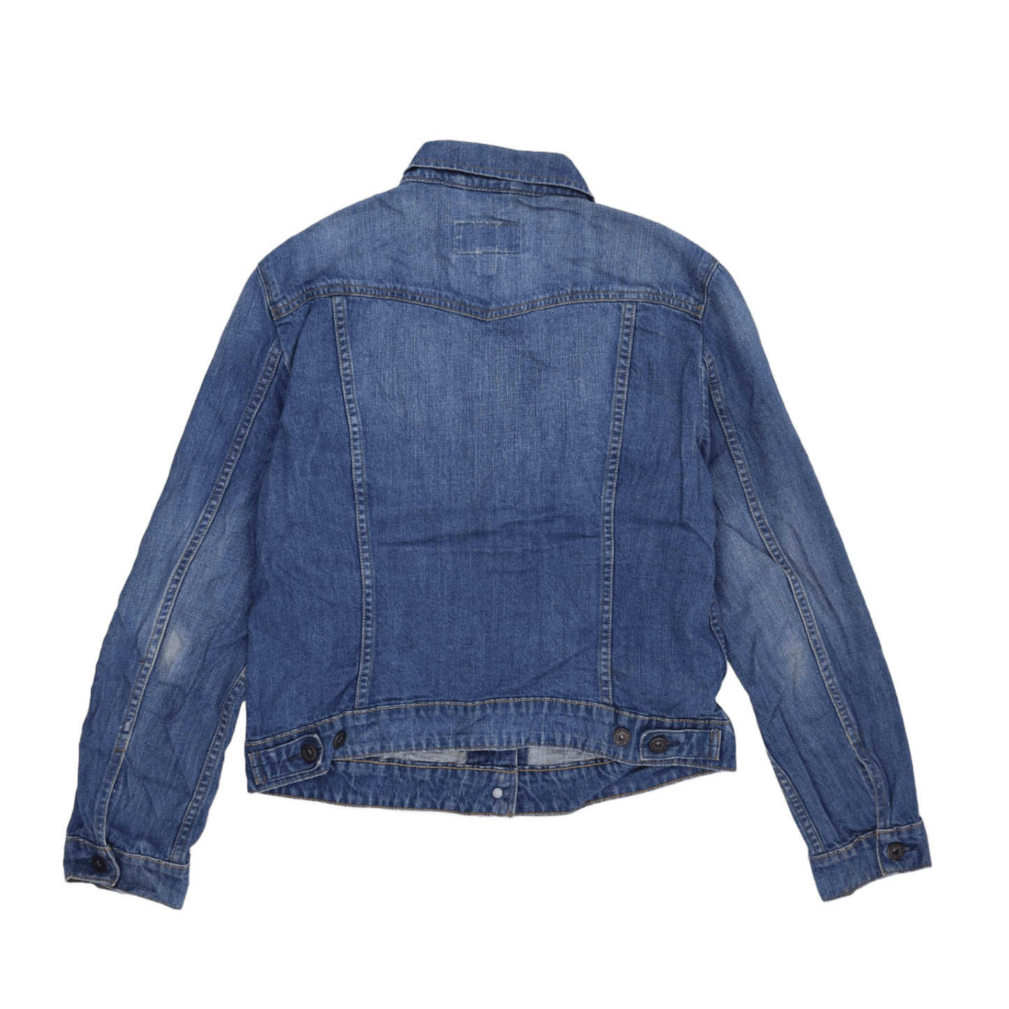 Levi's San Francisco Classic Blue Denim Jacket Large 85% Cotton 12% Recycled Cotton Collared