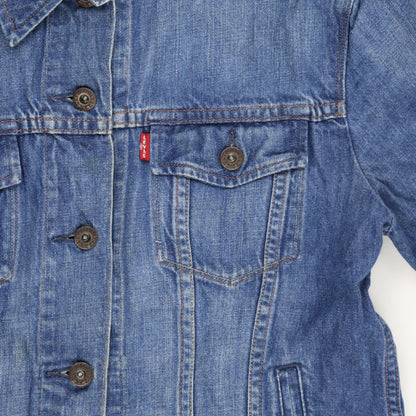 Levi's San Francisco Classic Blue Denim Jacket Large 85% Cotton 12% Recycled Cotton Collared