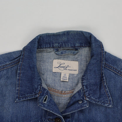 Levi's San Francisco Classic Blue Denim Jacket Large 85% Cotton 12% Recycled Cotton Collared