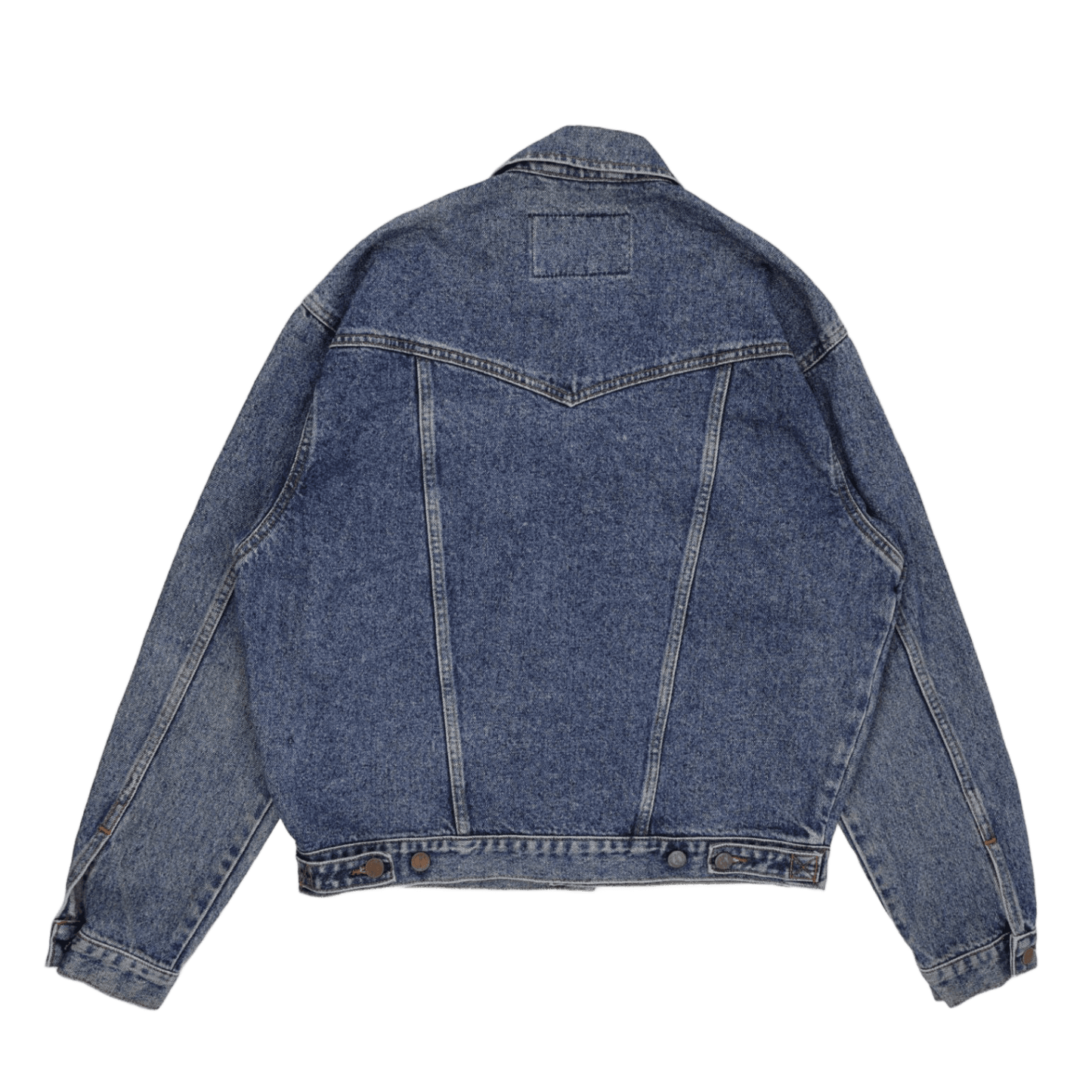 Wrangler Vintage Denim Jacket Faded Blue Small Cotton Denim Collared