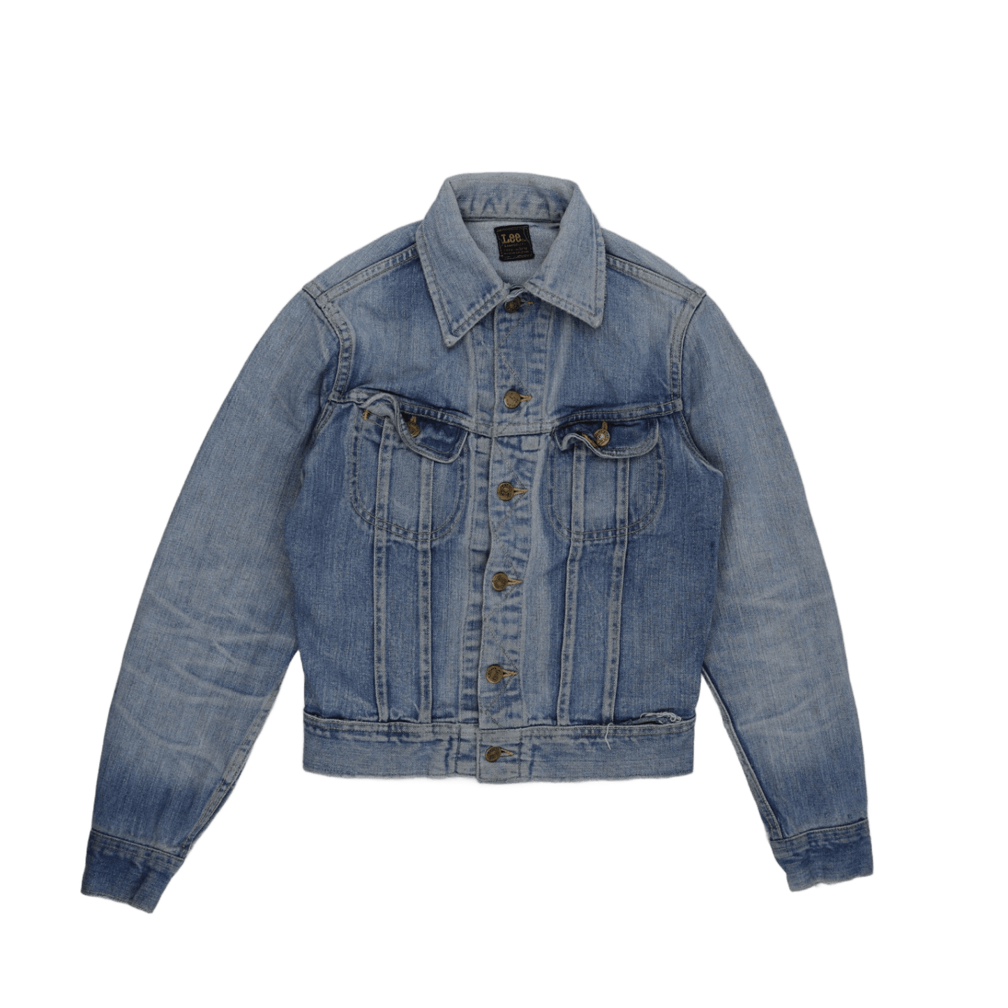 Lee Vintage Denim Jacket Light Blue Medium Cotton Denim Collared