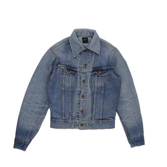 Lee Vintage Denim Jacket Light Blue Medium Cotton Denim Collared