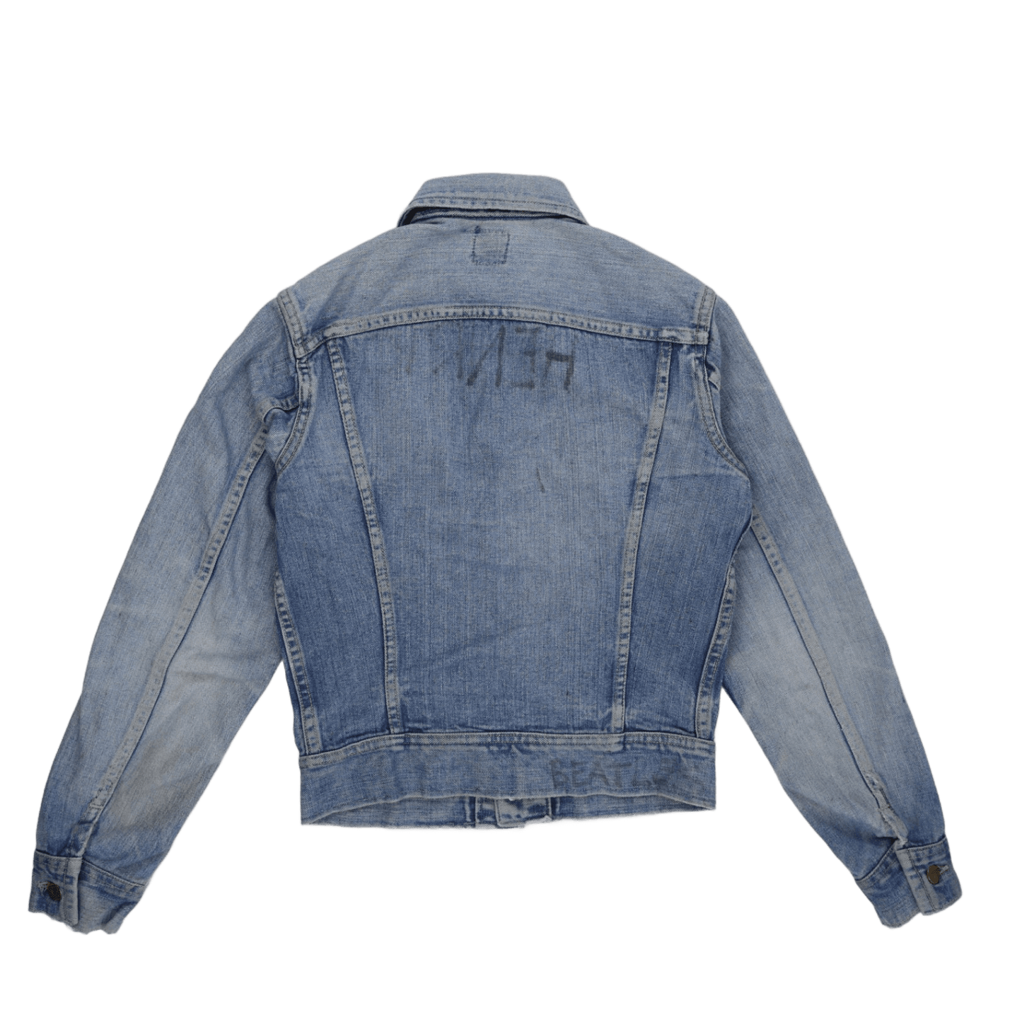 Lee Vintage Denim Jacket Light Blue Medium Cotton Denim Collared