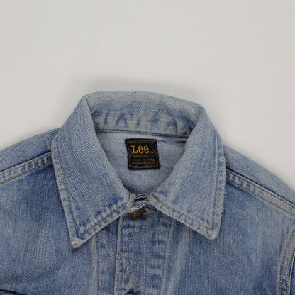 Lee Vintage Denim Jacket Light Blue Medium Cotton Denim Collared