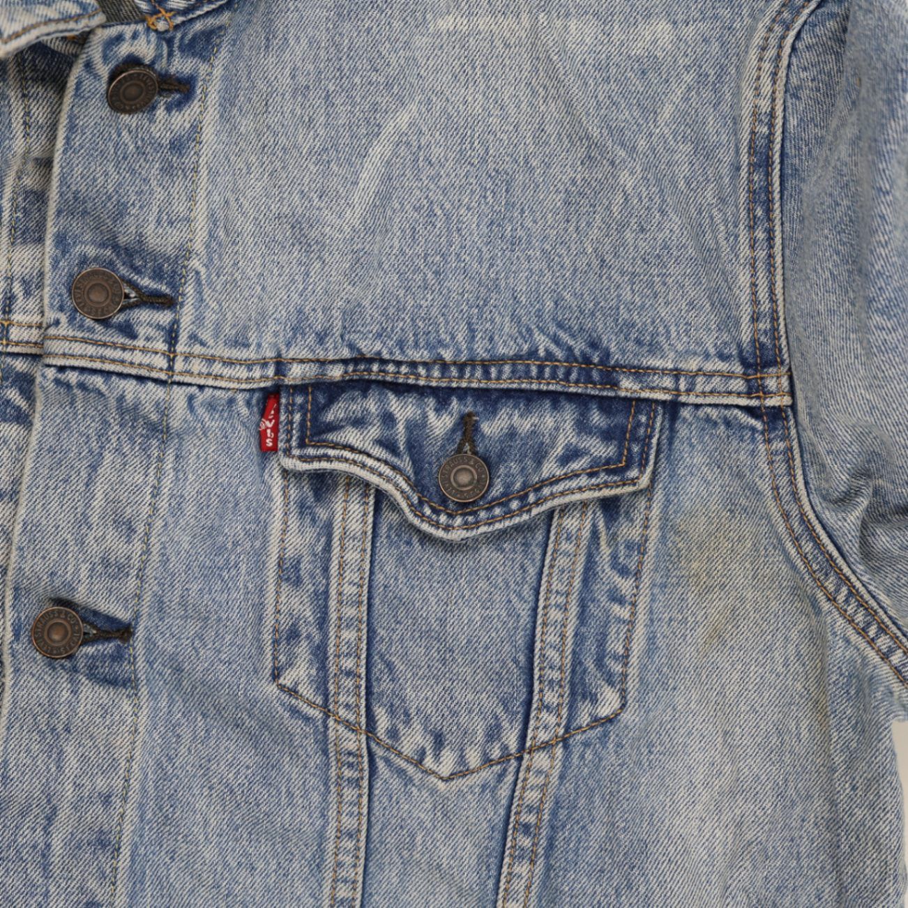 Levi's Vintage Light Blue Denim Trucker Jacket XXL Cotton