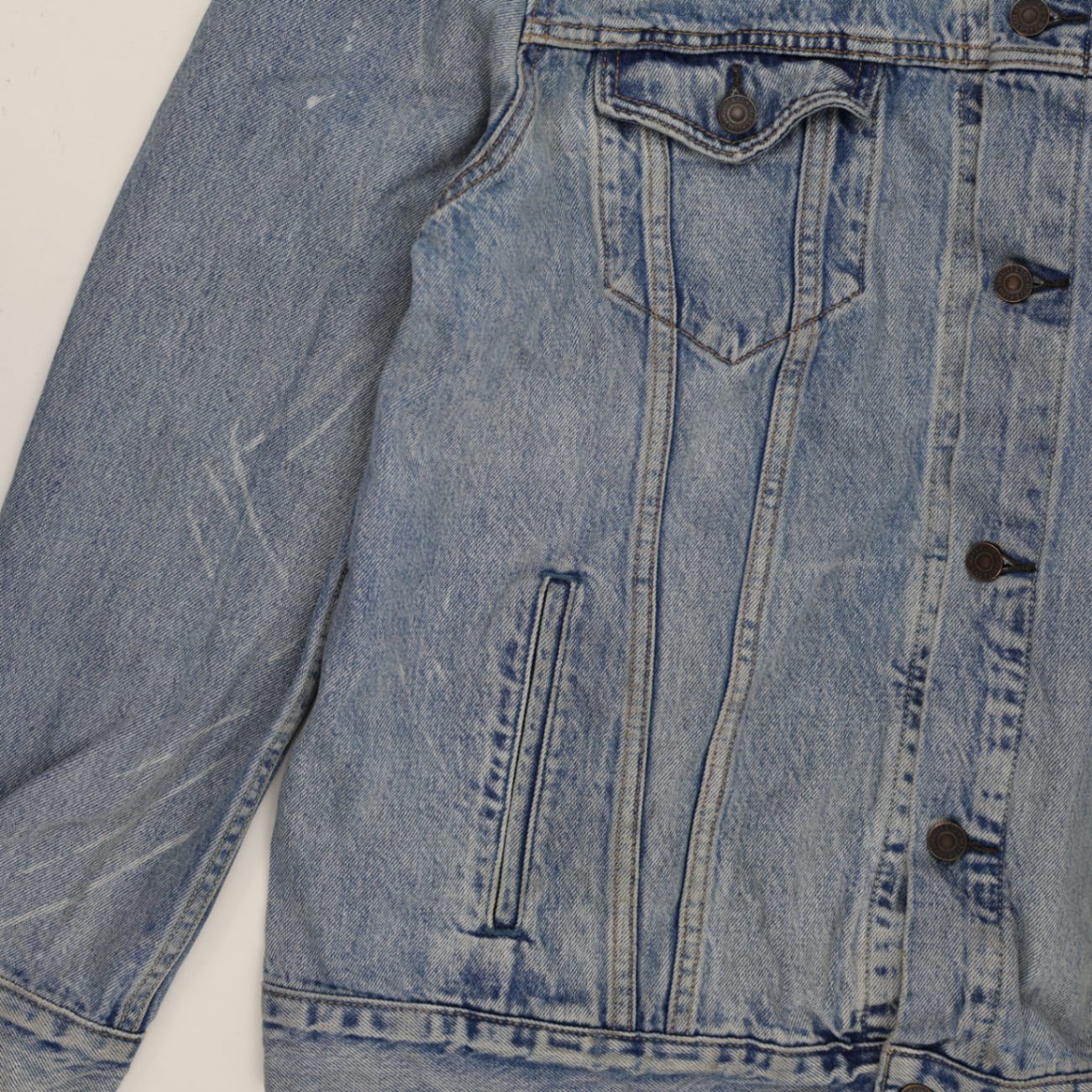 Levi's Vintage Light Blue Denim Trucker Jacket XXL Cotton
